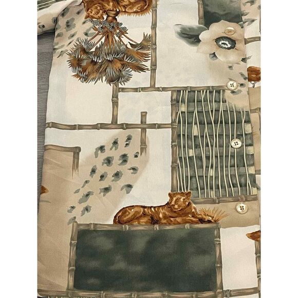 Women’s Alfred Dunner African Safari button down top 14 - Picture 4 of 7